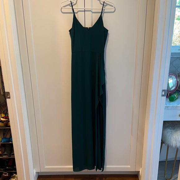 Express NEW Dark Green Formal Dress - Picture 1 of 5